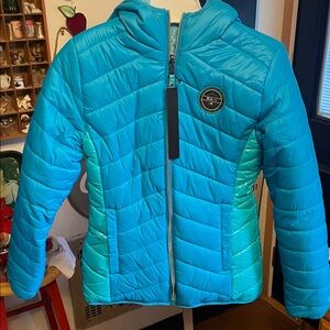 NWT RM Hooded Jacket Girls Size 16 Reversible Original Tag $60